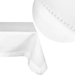 Bieżnik Plamoodporny z Mereżką 240_Biały 60x120