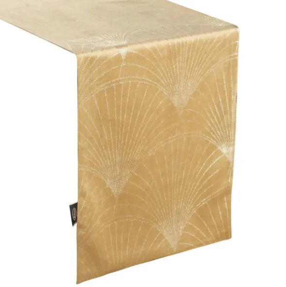 Bieżnik 35 x 140 Dekoracyjny Velvet Blink14 Złoty
