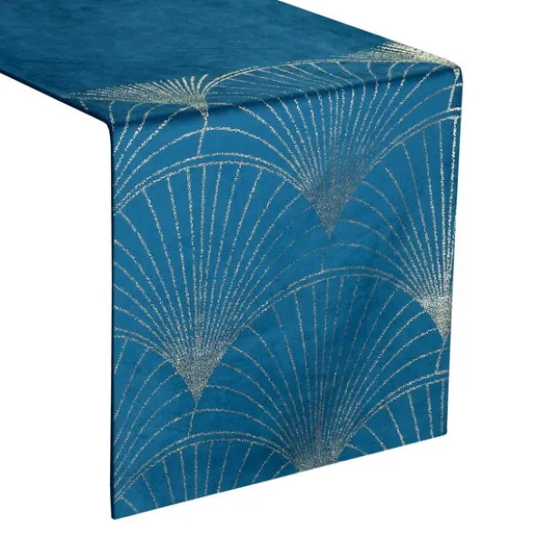 Bieżnik 35 x 220 Dekoracyjny Velvet Blink14 Granat