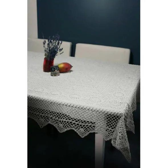 Bieżnik 60 x 120 Szydełkowy wz. 021 Krem
