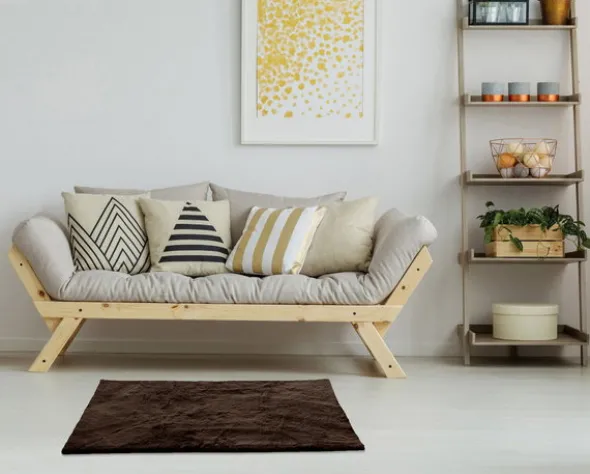 Dywan 60 x 90 Miękki Pluszowy Futerkowy Rabbit 106