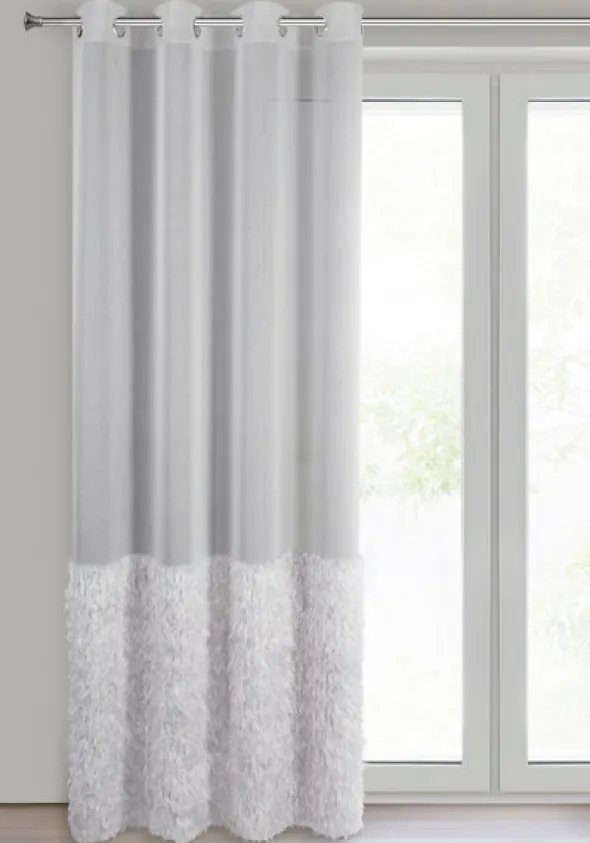Firana 140 x 250 Dekoracyjna Gotowa Margaret2 Sreb