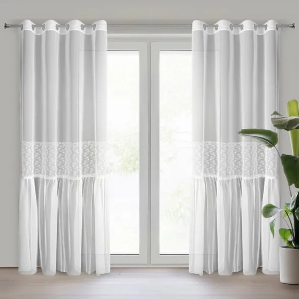 Firana 140 x 250 Dekoracyjna Lauri Przelotki B+Sre