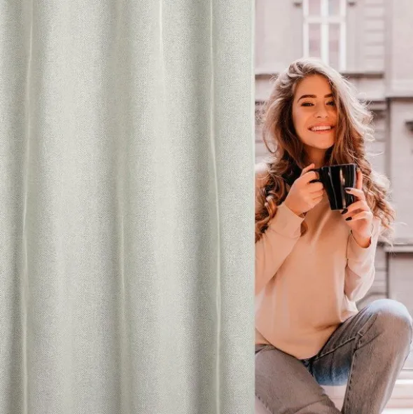 Firana 140 x 250 Dekoracyjna Przelotki Darla Natur