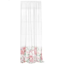 Firana 140 x 250 Dekoracyjna Rosally Taśma Róż