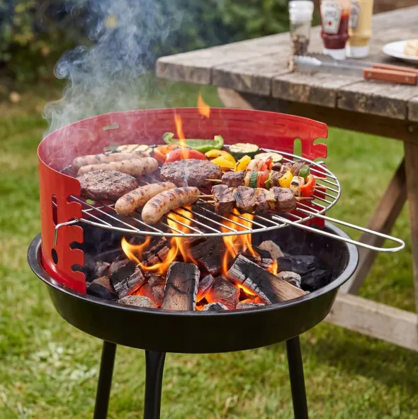 Grill Węglowy Okrągły Turystyczny Ruszt Gardo