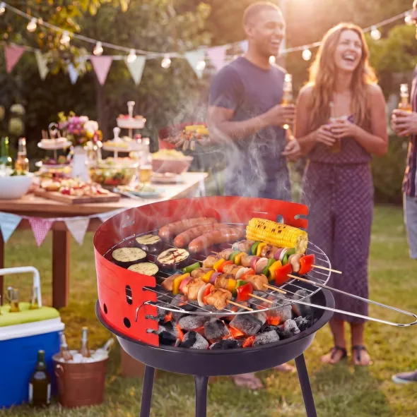 Grill Węglowy Okrągły Turystyczny Ruszt Gardo