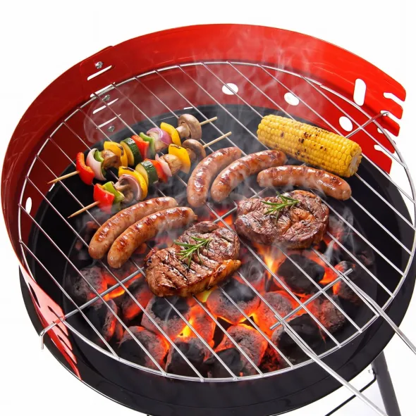 Grill Węglowy Okrągły Turystyczny Ruszt Gardo