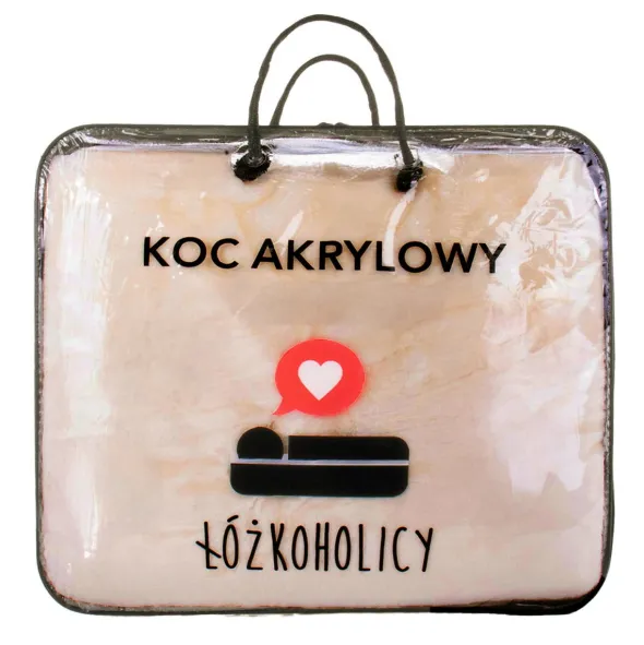 Koc 200 x 220 Akrylowy Jednolity Ciepły Yasemin 01