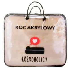 Koc 160 x 200 Akrylowy Jednolity Ciepły Yasemin 01