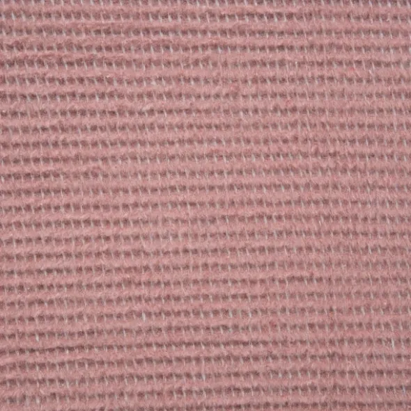 Koc 150 x 200 Design Bawełniano-Akrylowy Amber Pudrowy