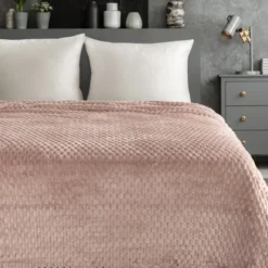 Koc 200 x 220 Flanelowy Design Cindy6 Mocha