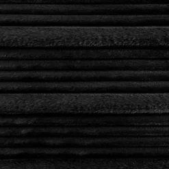 Koc 150 x 200 Flanelowy Tłoczony Nina Czarny