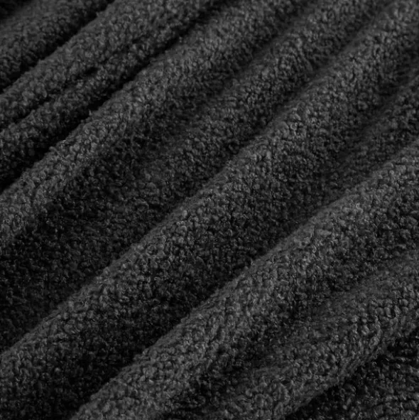 Koc 170 x 210 Mikrofibra Boucle Bukla Czarny