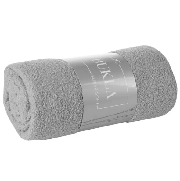 Koc 150 x 200 Mikrofibra Boucle Bukla Srebrny