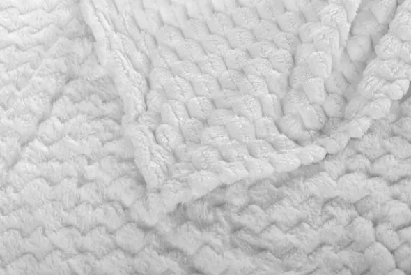 Koc 150 x 200 Mikrofibra Design Cindy6 Biały