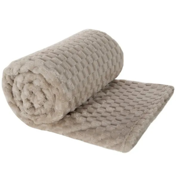 Koc 200 x 220 Mikrofibra Design Cindy6 Beż