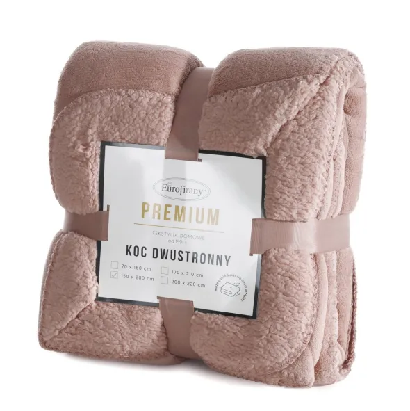 Koc 150 x 200 Mikrofibra Dwustronny Tedy Mocha