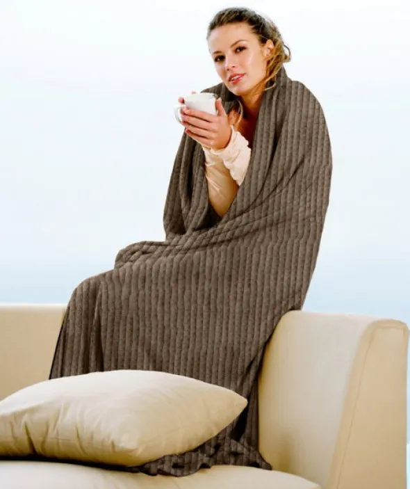 Koc 200 x 220 Mikrofibra Tłoczona Larysa 01