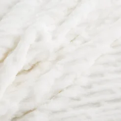 Koc 150 x 200 Mikrofibra Tłoczona Lisa Biały