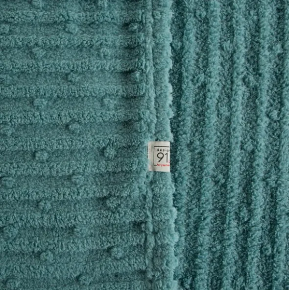 Koc 200 x 220 Mikrofibra Tłoczona Lisa Mięta