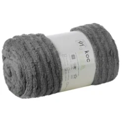 Koc 170 x 210 Mikrofibra Tłoczona Lisa Stal