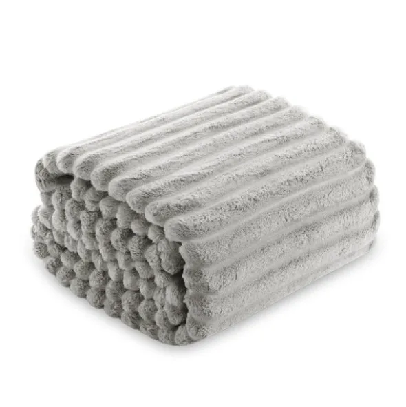 Koc 200 x 220Mikrofibra Tłoczona Pasy Nuvio 02
