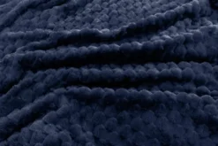 Koc 200 x 220 Mikrofibra Tłoczona Pluszowa Ala Plastry 3D 03