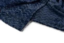 Koc 200 x 220 Mikrofibra Tłoczona Pluszowa Ala Jodełka 3D 06