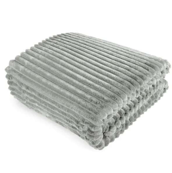 Koc 200 x 220 Mikrofibra Tłoczony Ardea Pasy 44