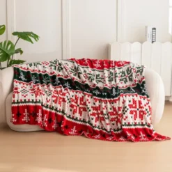 Koc 200 x 220 Mikrofibra Świąteczna Donato 08