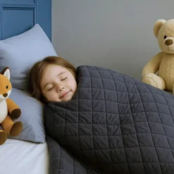 Kołdra 100 x 140 Obciążeniowa Sensoryczna dla Dzieci Grafit Nel 1 kg