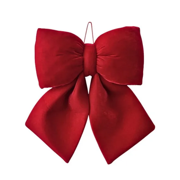 Kokarda 20 x 20 Świąteczna Welurowa Holly Bow 01