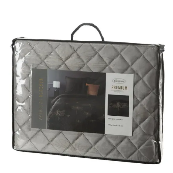 Narzuta 170 x 210 Dekoracyjna Lori Srebrny