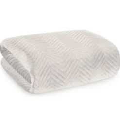 Narzuta 170 x 210 Dekoracyjna Welurowa Sofia Krem