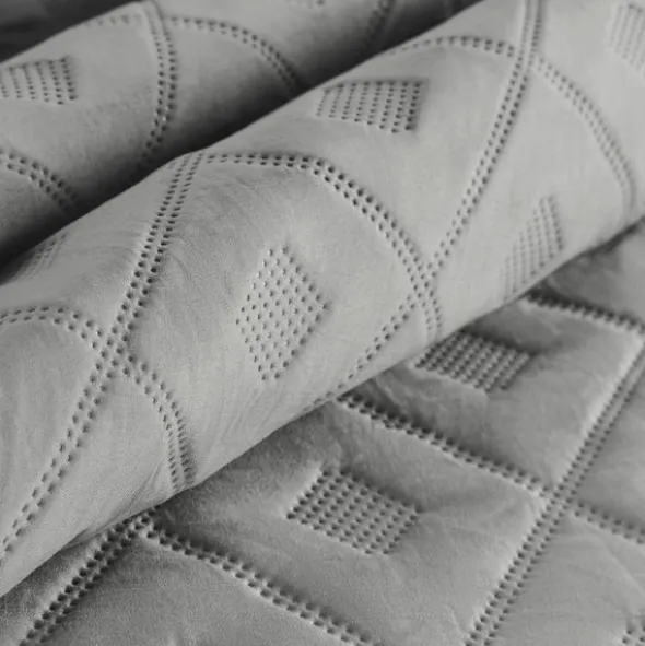 Narzuta 220 x 240 Design Pikowana Alara6 Srebrny