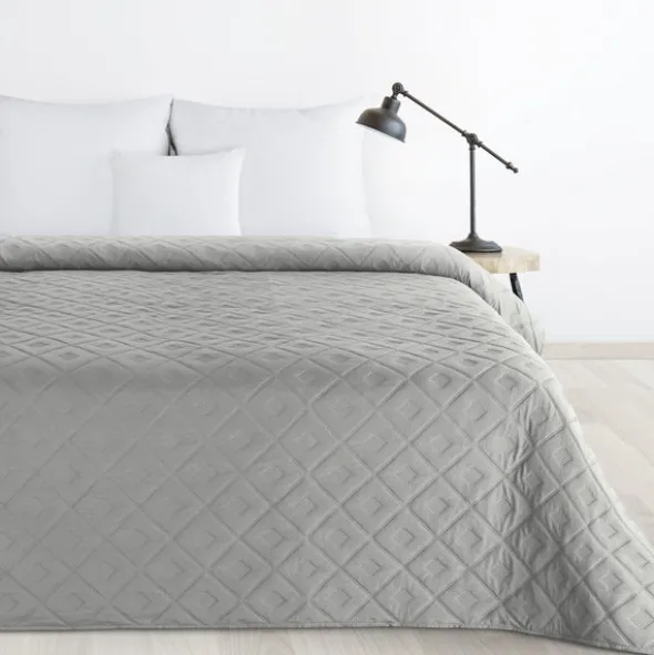 Narzuta 220 x 240 Design Pikowana Alara6 Srebrny