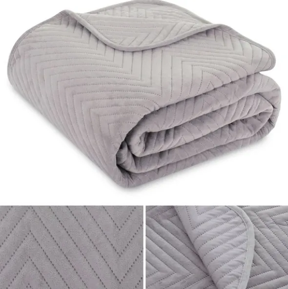 Narzuta 200 x 220 Jodełka Welurowa Caden 02