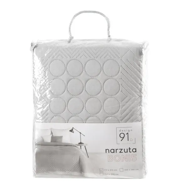 Narzuta 170 x 210 Pikowana Dekoracyjna Boni5 Biel