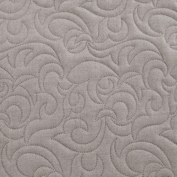 Narzuta 220 x 240 Pikowana Dekoracyjna Len4 Popiel