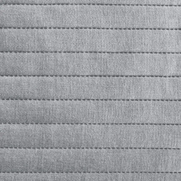 Narzuta 220 x 240 Pikowana Pasy Glori Srebrny