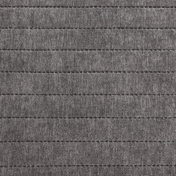 Narzuta 220 x 240 Pikowana Pasy Glori Stal