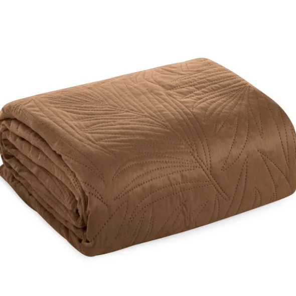 Narzuta 220 x 240 Pikowana Velvet Luiz4 Cegła