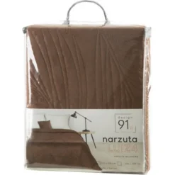 Narzuta 220 x 240 Pikowana Velvet Luiz4 Cegła