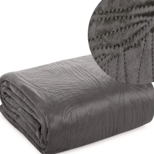 Narzuta 170 x 210 Pikowana Velvet Luiz4 Grafit