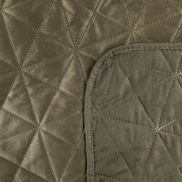 Narzuta 170 x 210 Pikowana Velvet Luiz3 Brąz