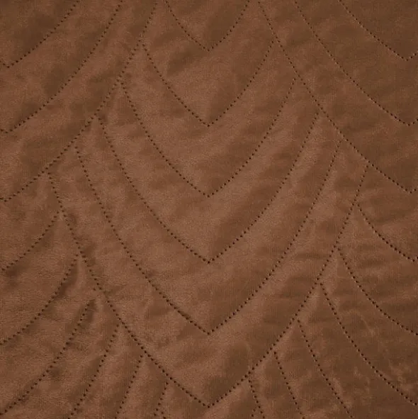 Narzuta 220 x 240 Pikowana Velvet Luiz6 Cegła