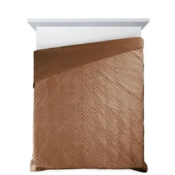 Narzuta 220 x 240 Pikowana Velvet Luiz6 Cegła