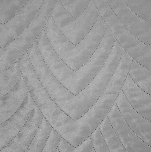 Narzuta 220 x 240 Pikowana Velvet Luiz6 Srebrny