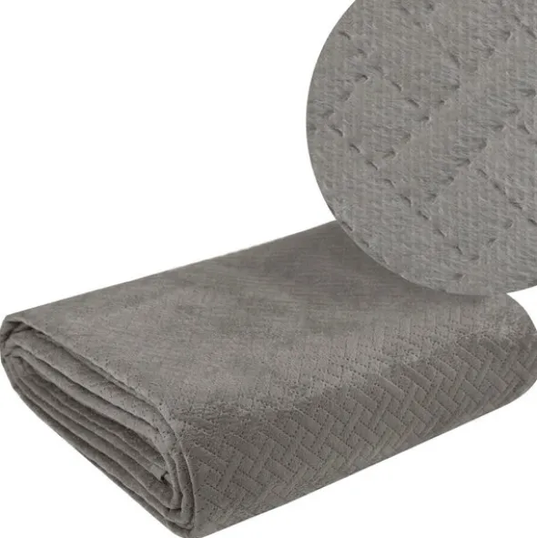 Narzuta 170 x 210 Pikowana Velvet Luiz5 Beż